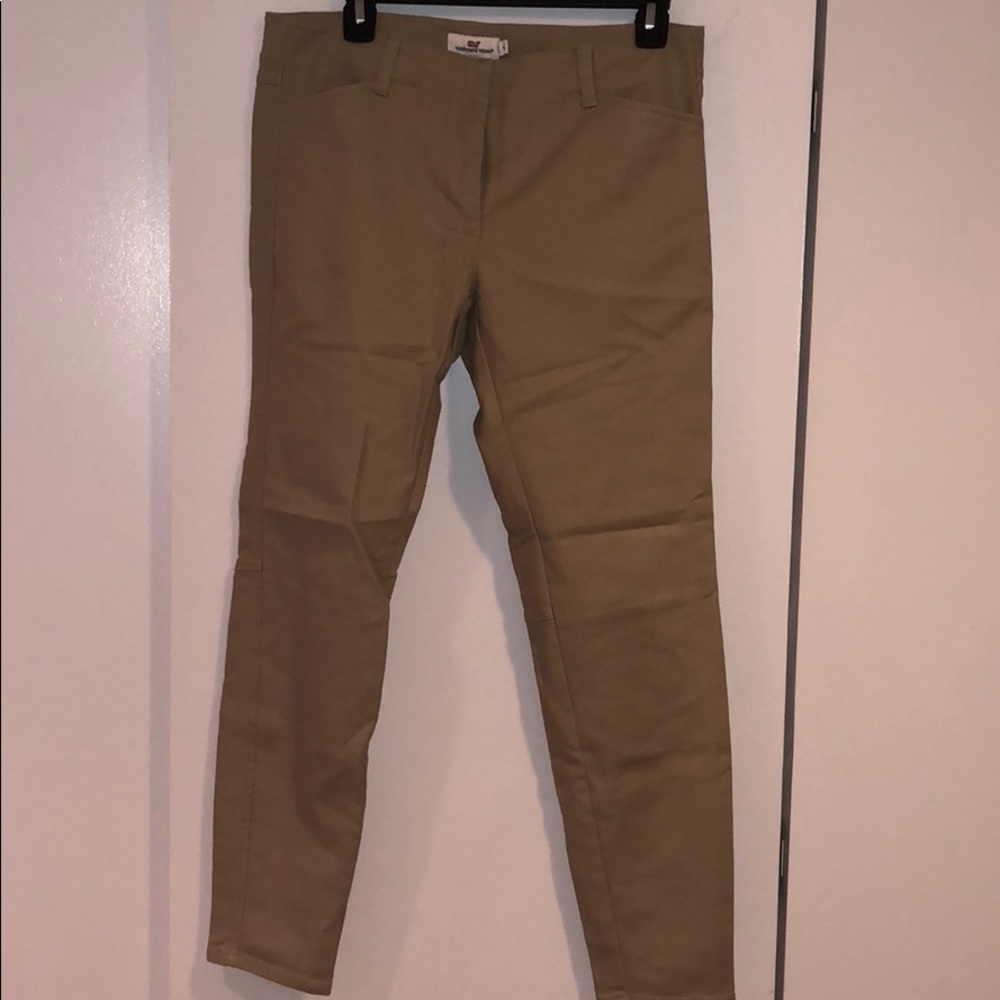 Vineyard Vines skinny leg tan skinny leg pants